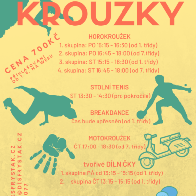 <a href='https://www.disfrystak.cz/krouzky-v-disu/' title='Kroužky v  novém školním roce 2022/2023'>Kroužky v  novém školním roce 2022/2023</a>