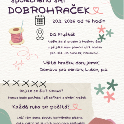 <a href='https://www.disfrystak.cz/siti-dobrohracek-kazda-ruka-se-pocita/' title='Třetí kolo šití Dobrohraček – každá ruka se počítá'>Třetí kolo šití Dobrohraček – každá ruka se počítá</a>